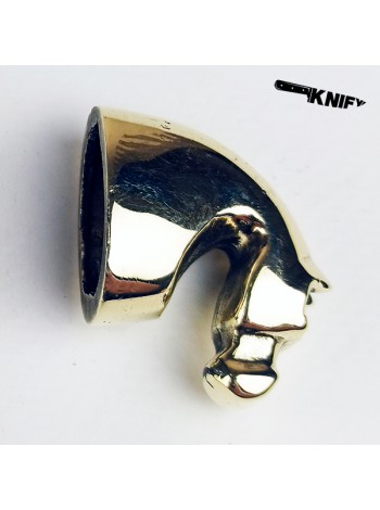 Тыльник для финки (ТФ-10) "Конь", латунь