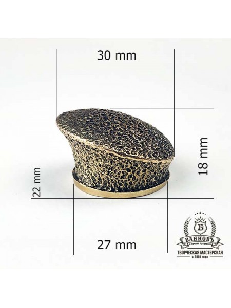 Тыльник для финки (ТФ-4) ЛАТУНЬ Тыльник для финки (ТФ-4) ЛАТУНЬ