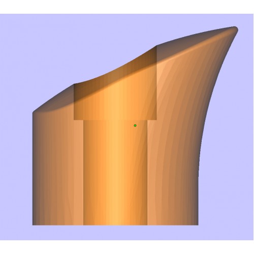 Тыльник для финки (ТФ-6-1-СТ), белая бронза