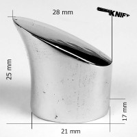 Тыльник для финки (ТФ-6/1), белая бронза