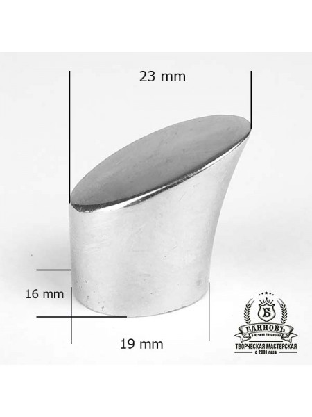 Тыльник для финки (ТФ-6) белая бронза Тыльник для финки (ТФ-6) белая бронза