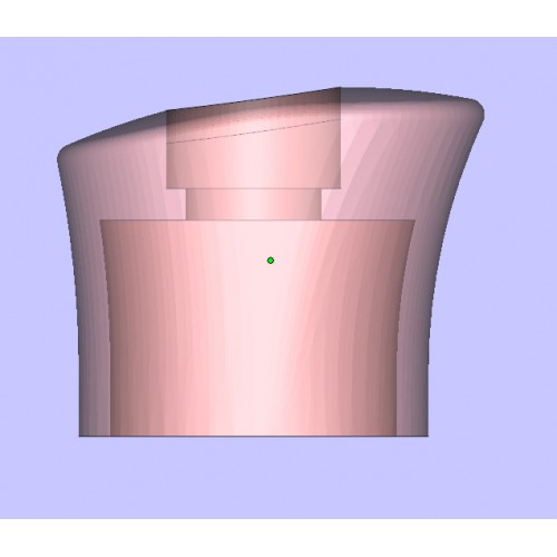 Тыльник для финки (ТФ-7-1-СТ), белая бронза