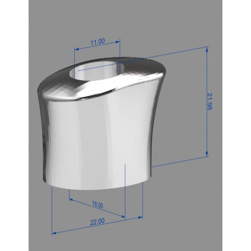 Тыльник для финки (ТФ-7-1-СТ) бронза