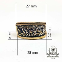 Гарда (Г-2-1) "Солнцеворот" без упора, латунь