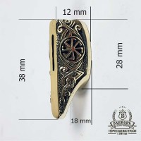 Гарда (Г-2) "Солнцеворот" з упором, латунь