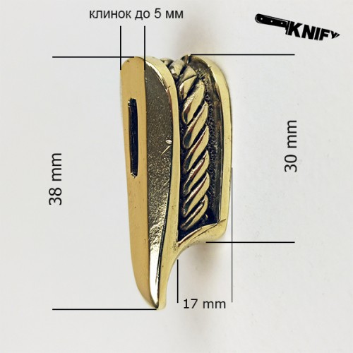 Ножевая пара №67-39 "Бык", бронза