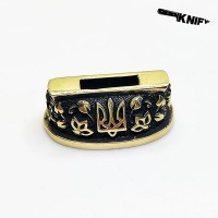 Гарда (Г-58) "Тризуб" оковка, латунь