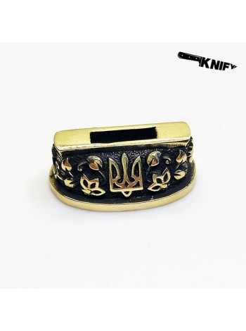 Гарда (Г-58) "Тризуб" оковка, латунь