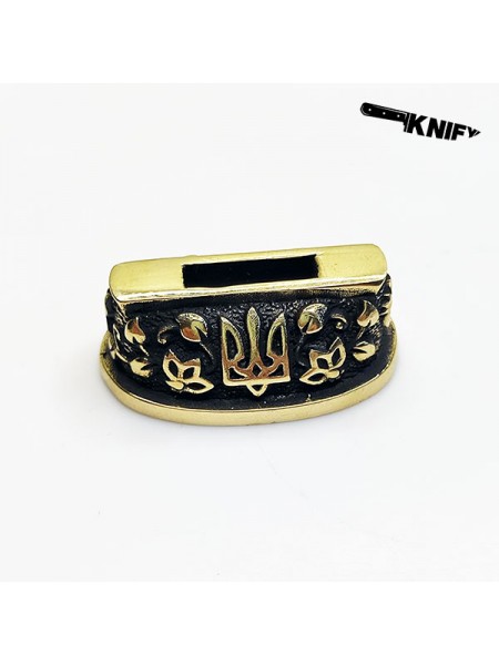 Гарда (Г-58) "Тризуб" оковка, латунь