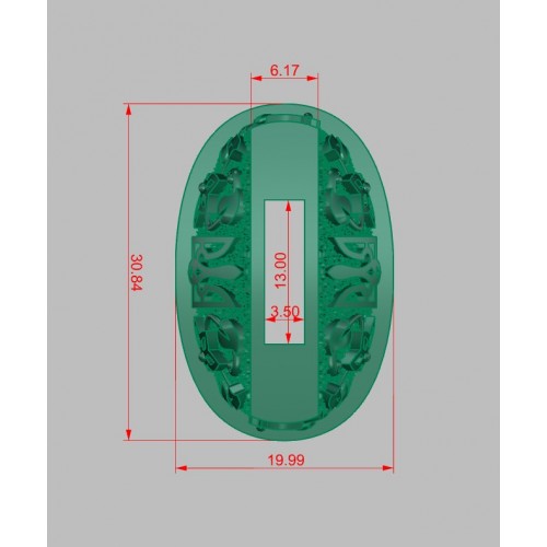 Гарда (Г-58) "Тризуб" оковка, латунь