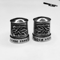 Гарда (Г-74) "Тризуб", 22 мм, біла бронза