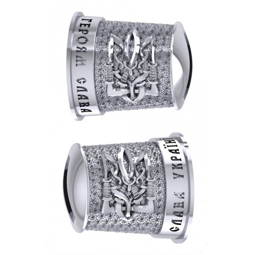 Гарда (Г-74) "Тризуб", 22 мм, біла бронза