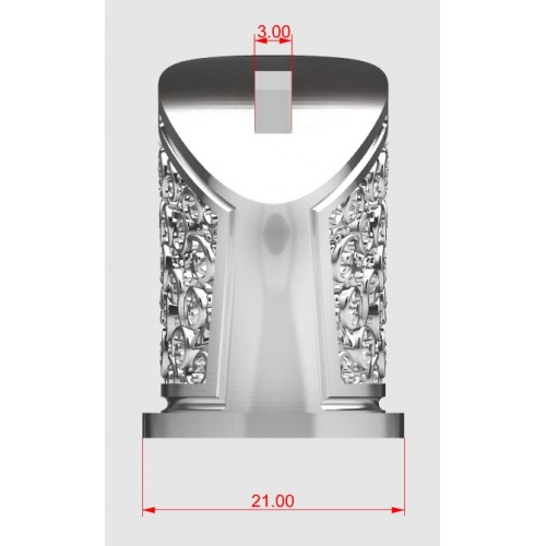 Ножевая пара №107-1, белая бронза