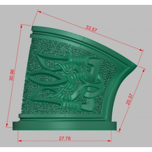 Гарда (Г-7/UA), "Тризуб" великий, біла бронза