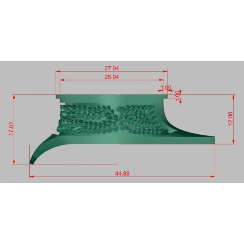Гарда (Г-9) "Кинжальчик", латунь