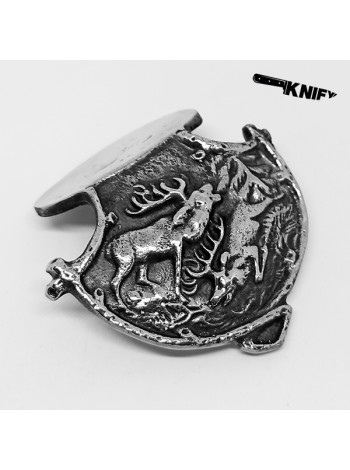 Щиток ножа хіршфангер №1, біла бронза