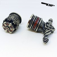 Кинжальная пара "Монарх" (белая бронза + рубин) ПОД ЗАКАЗ