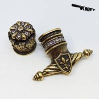 Кинжальная пара "Монарх" (бронза + белый цирконий) ПОД ЗАКАЗ