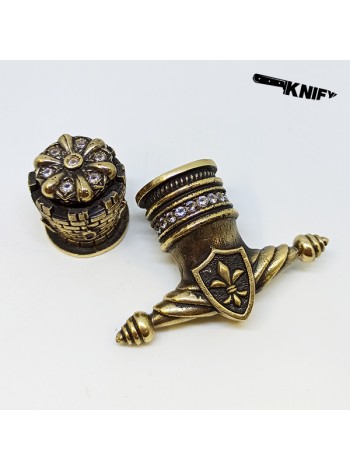 Кинжальная пара "Монарх" (бронза + белый цирконий) ПОД ЗАКАЗ