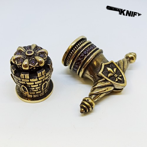 Кинжальная пара "Монарх" (бронза + винный топаз) ПОД ЗАКАЗ