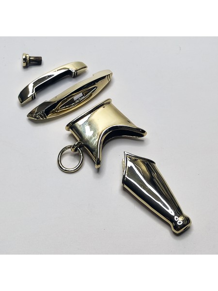 Комплект кинджала "СС" гладкі з ножнами, латунь