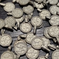 Накладка "монетка" №1, біла бронза