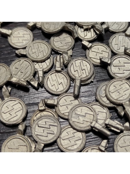 Накладка "монетка" №1, біла бронза