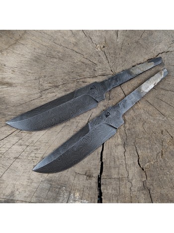 Клинок дамаск "Воин" (3,7х30х120+ мм)