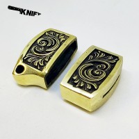 Ножевая пара №108 "Завитки", латунь