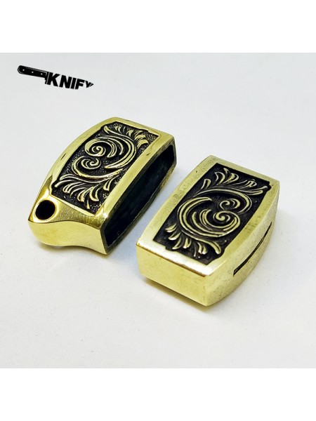 Ножевая пара №108 "Завитки", латунь