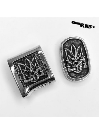 Ножова пара "Патріот", №1 (Г-56+Т-12-2), біла бронза