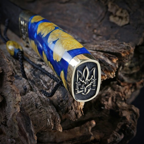 Ножова пара "Патріот" + намист., №1  (Г-56+Т-12-2), латунь