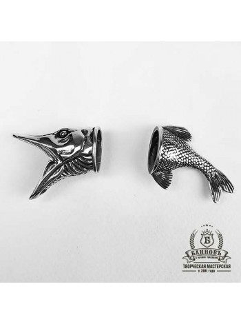 Ножевая пара №10 "Щука", белая бронза