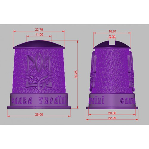 Ножова пара "Патріот", №5, біла бронза