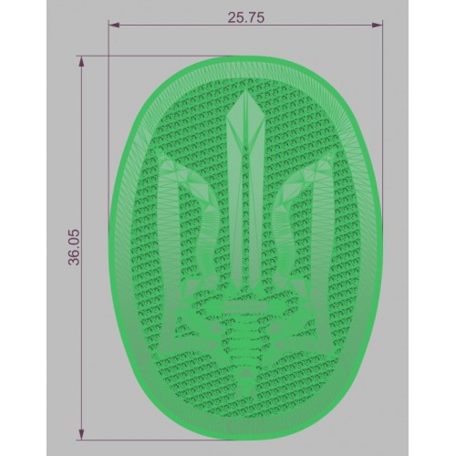Ножова пара "Патріот", №8, біла бронза