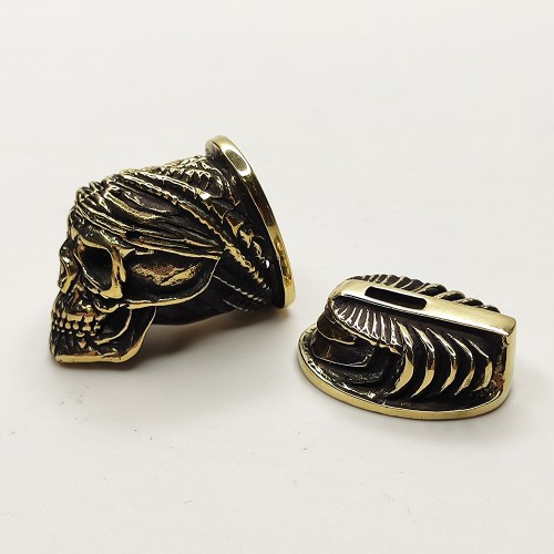 Ножова пара "Череп-2" №118, латунь