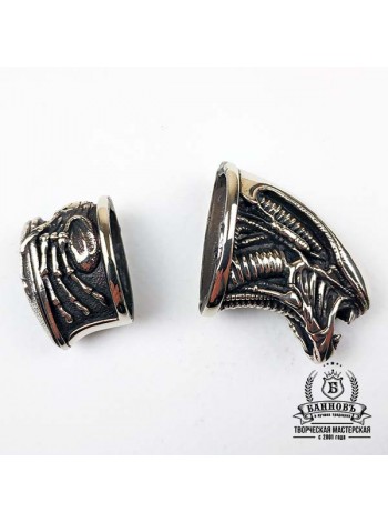 Ножевая пара №12 "Чужой", белая бронза