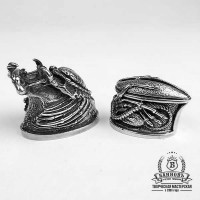 Ножевая пара №17 "Хищник", белая бронза