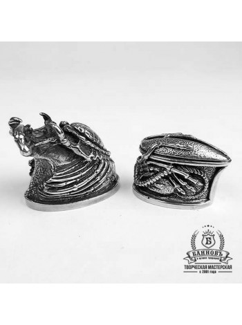 Ножевая пара №17 "Хищник", белая бронза