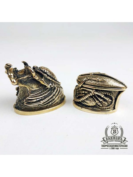 Ножевая пара №17 "Хищник", латунь