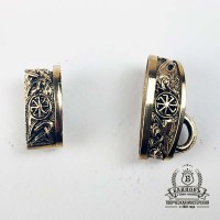 Ножевая пара №1 "Солнцеворот" без упора, латунь