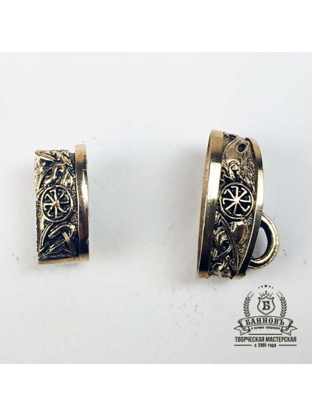 Ножевая пара №1 "Солнцеворот" без упора, латунь