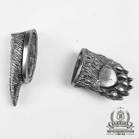 Ножевая пара №20-2 "Лапа" + "Шерсть", белая бронза