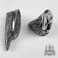 Ножевая пара №20-4 "Копыто", белая бронза