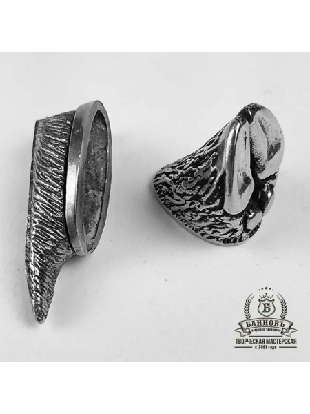 Ножевая пара №20-4 "Копыто", белая бронза