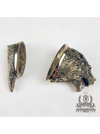 Ножевая пара №20 "Призрак"  + "Шерсть", латунь