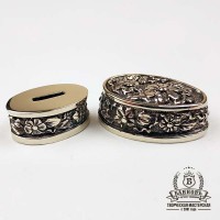 Ножевая пара №24 "Цветочная", латунь