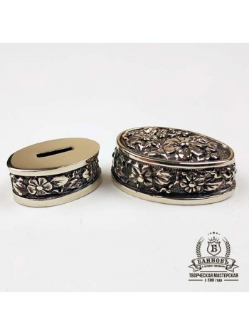 Ножевая пара №24 "Цветочная", латунь