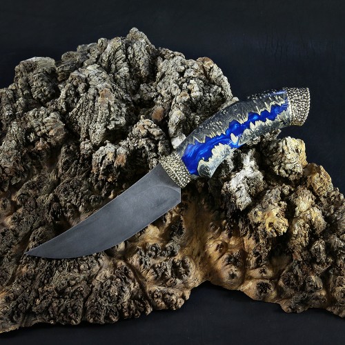 Ножевая пара №31 "Череп" с точками", бронза