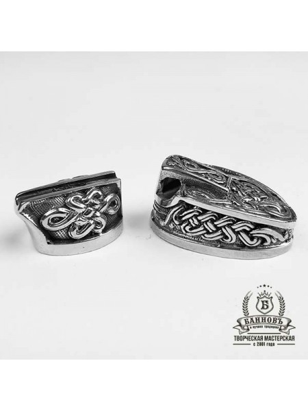 Ножевая пара №36 "Коса" мини + "Утюжок", белая бронза